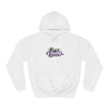 White hoodie with 'Core Vitality' text on a white background